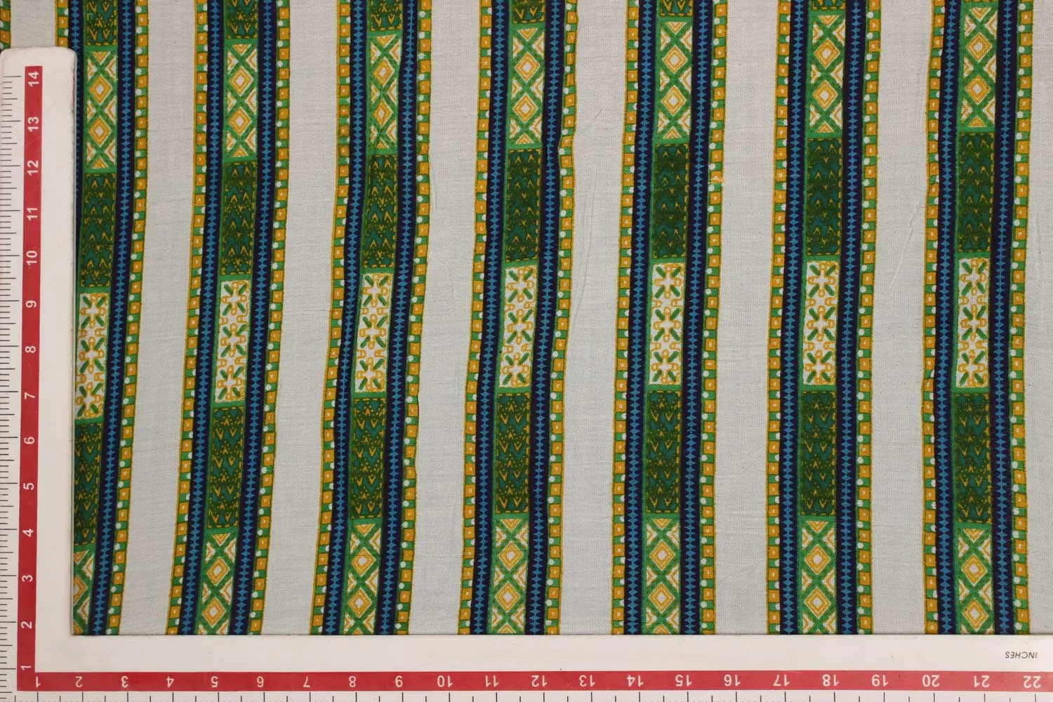 Multicolour Printed Rayon Crepe Fabric