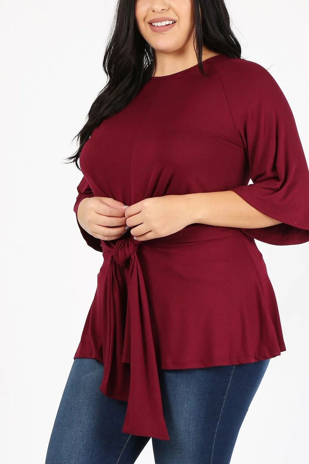 ***New Arrivals*** Women New Plus Size Solid Tunic Top