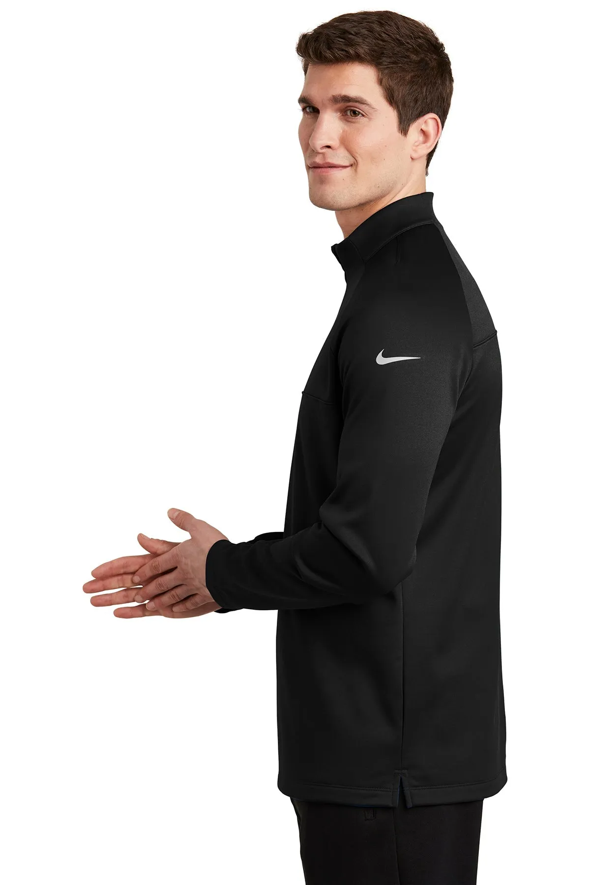 Nike ThermaFIT Custom Fleece Quarter Zips, Black
