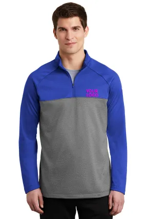 Nike ThermaFIT Custom Fleece Quarter Zips, Game Royal/ Dark Grey Heather