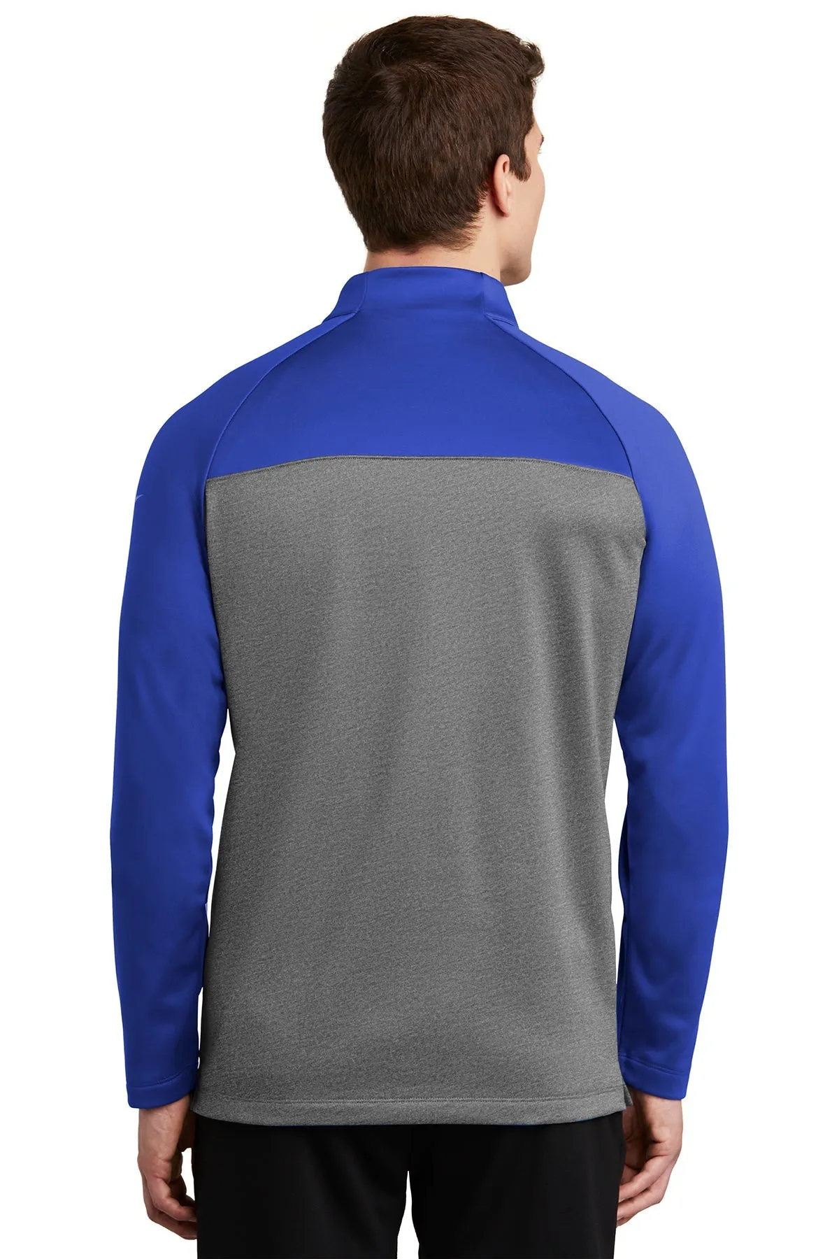 Nike ThermaFIT Custom Fleece Quarter Zips, Game Royal/ Dark Grey Heather