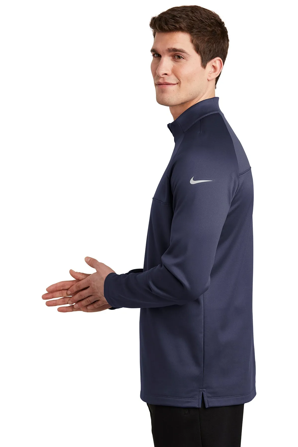 Nike ThermaFIT Custom Fleece Quarter Zips, Midnight Navy