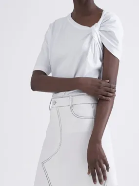 Original Irregularity Solid T-Shirts Tops