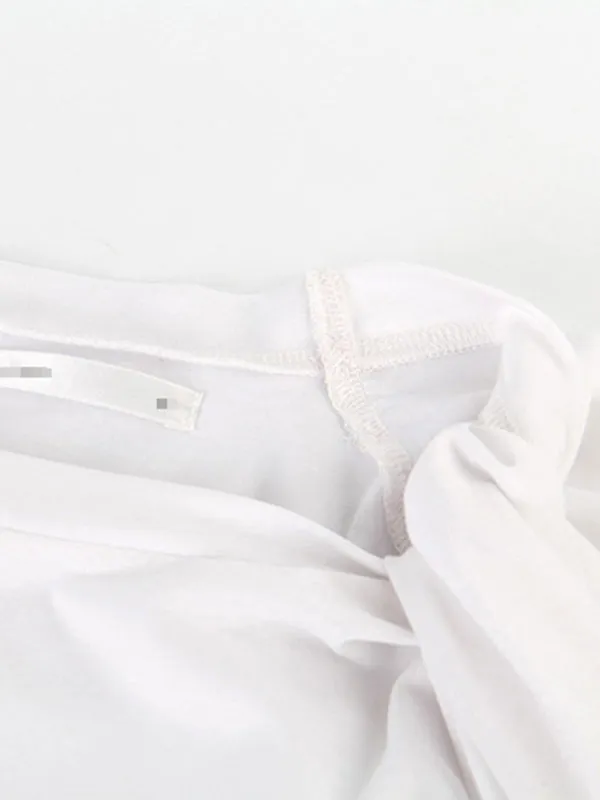 Original Irregularity Solid T-Shirts Tops