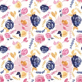 RILEY BLAKE CHALLIS RAYON Off White - SALE $21.00 p/m