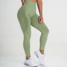 Seamless Breathable Quick-Drying Yoga Pants - High Rise Full-Length Solid Leggings