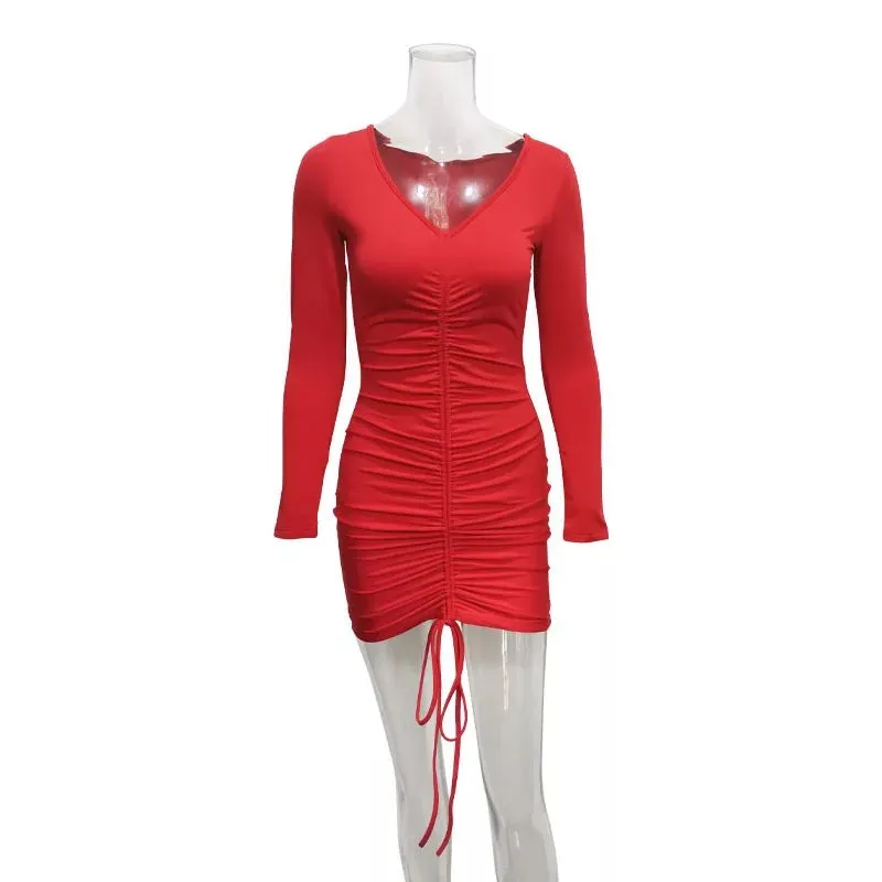 sexy summer dress bandage bodycon mini dress