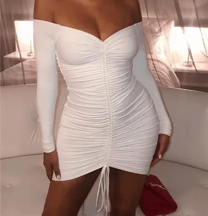 sexy summer dress bandage bodycon mini dress