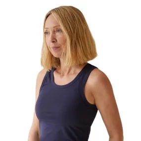 Toni Cotton Vest Top in Navy