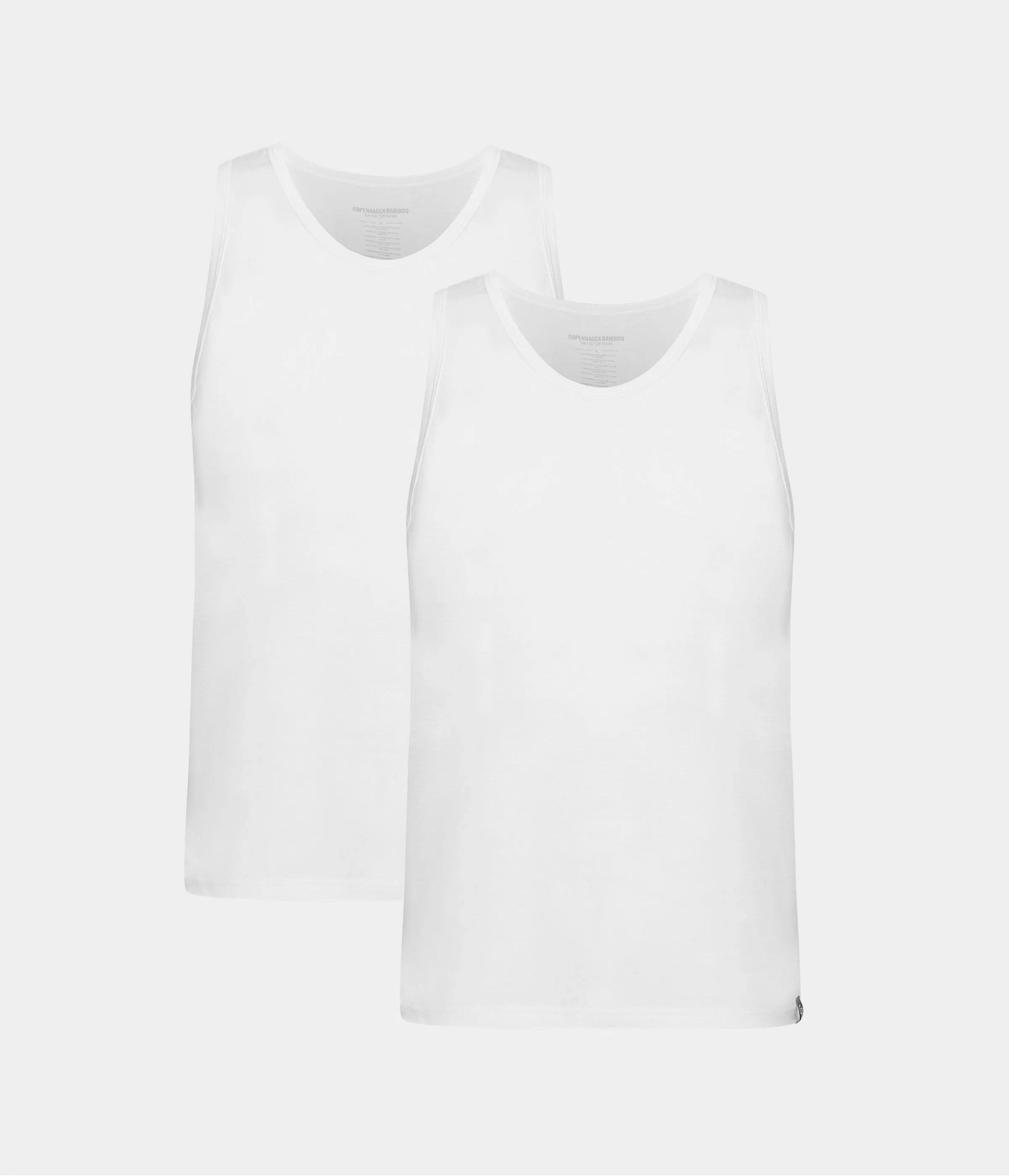 White bamboo tank tops - 2 pack