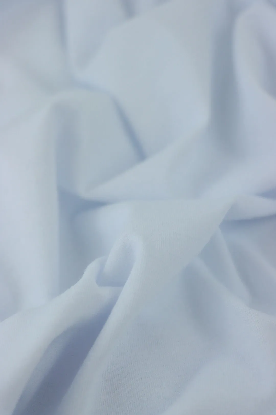 White Lightweight Cotton Spandex Jersey