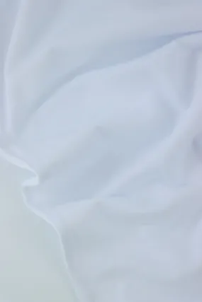 White Lightweight Cotton Spandex Jersey