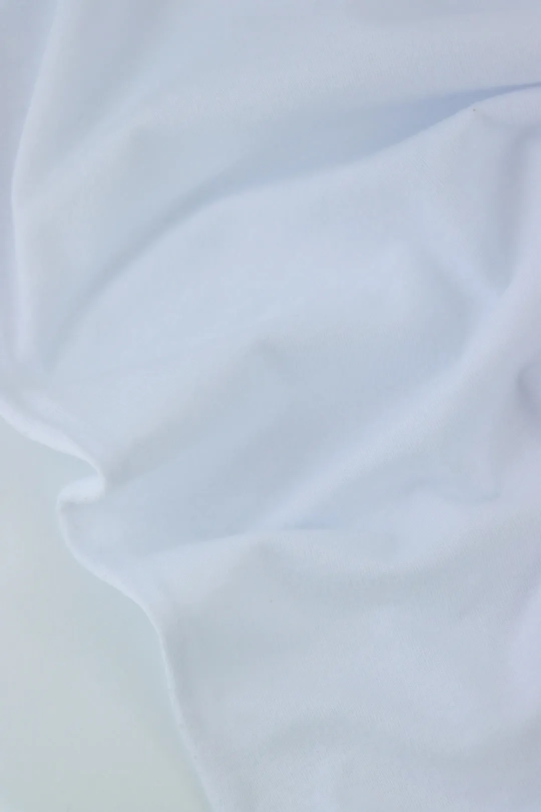 White Lightweight Cotton Spandex Jersey