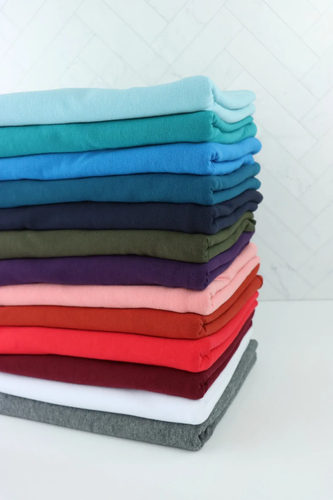 White Lightweight Cotton Spandex Jersey