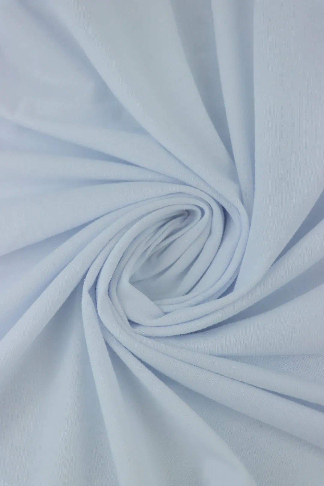 White Lightweight Cotton Spandex Jersey