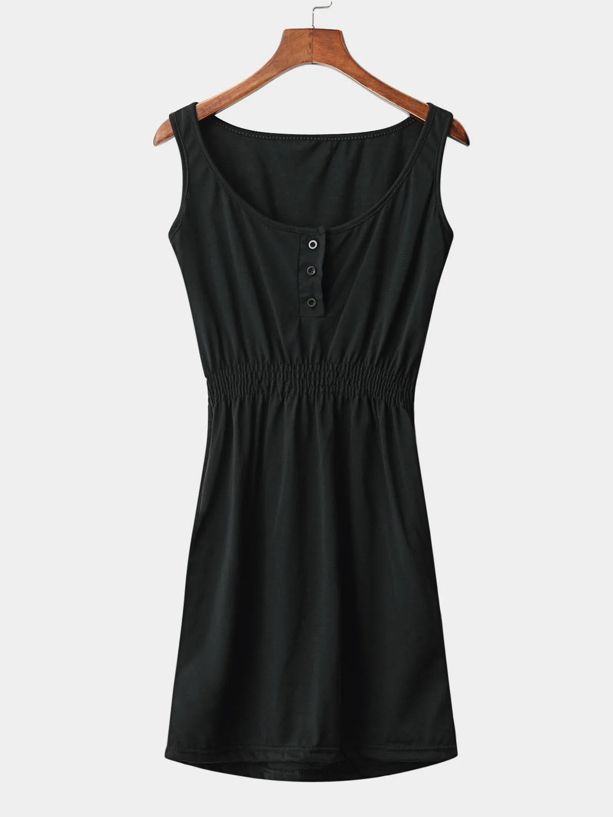 Wholesale Sleeveless Tight Waist Mini Dresses