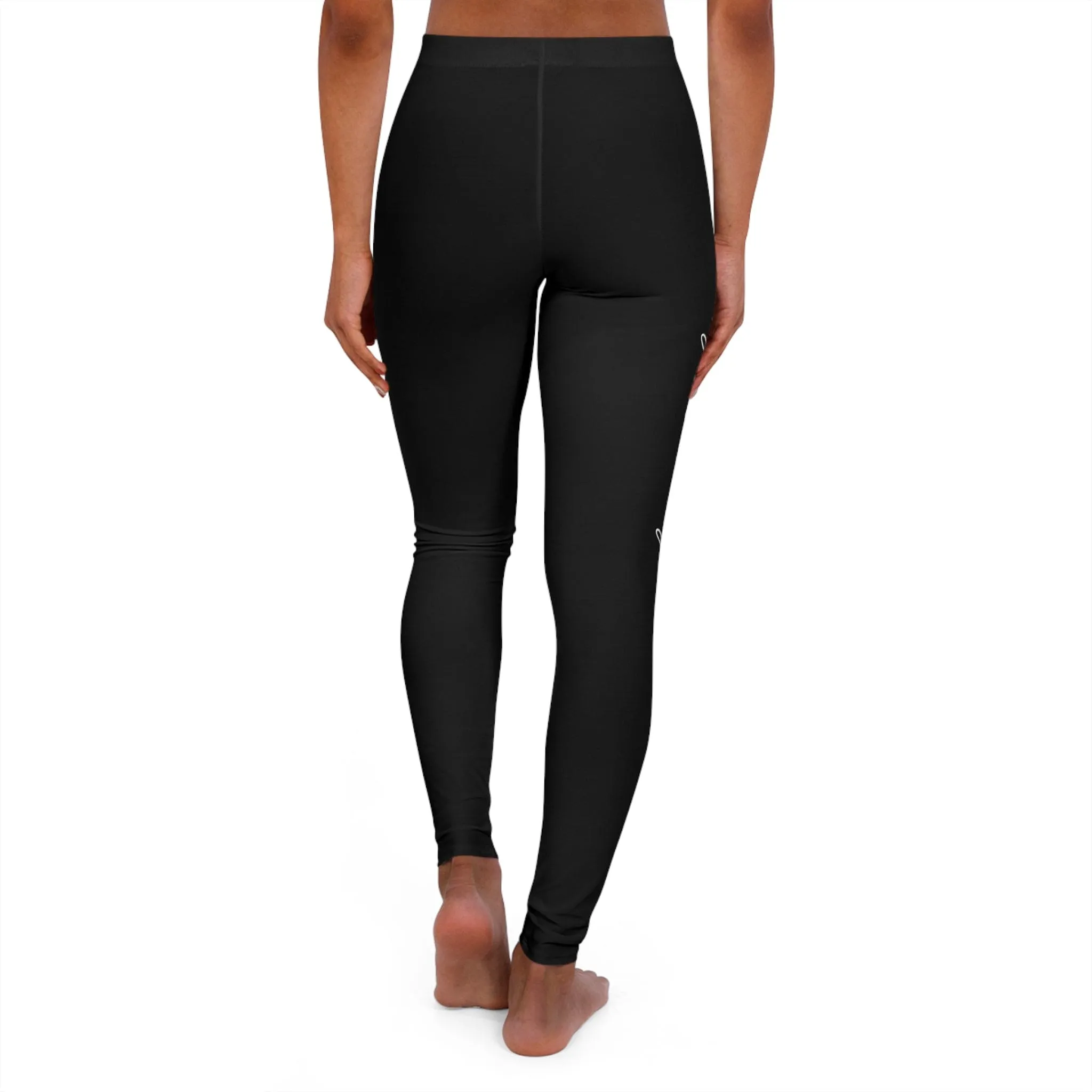 Womens Black Fitness Leggings - Say it Soul - Walking Testimony T-shirt - Christian - Religious - Faith-based - Inspirational Clothing