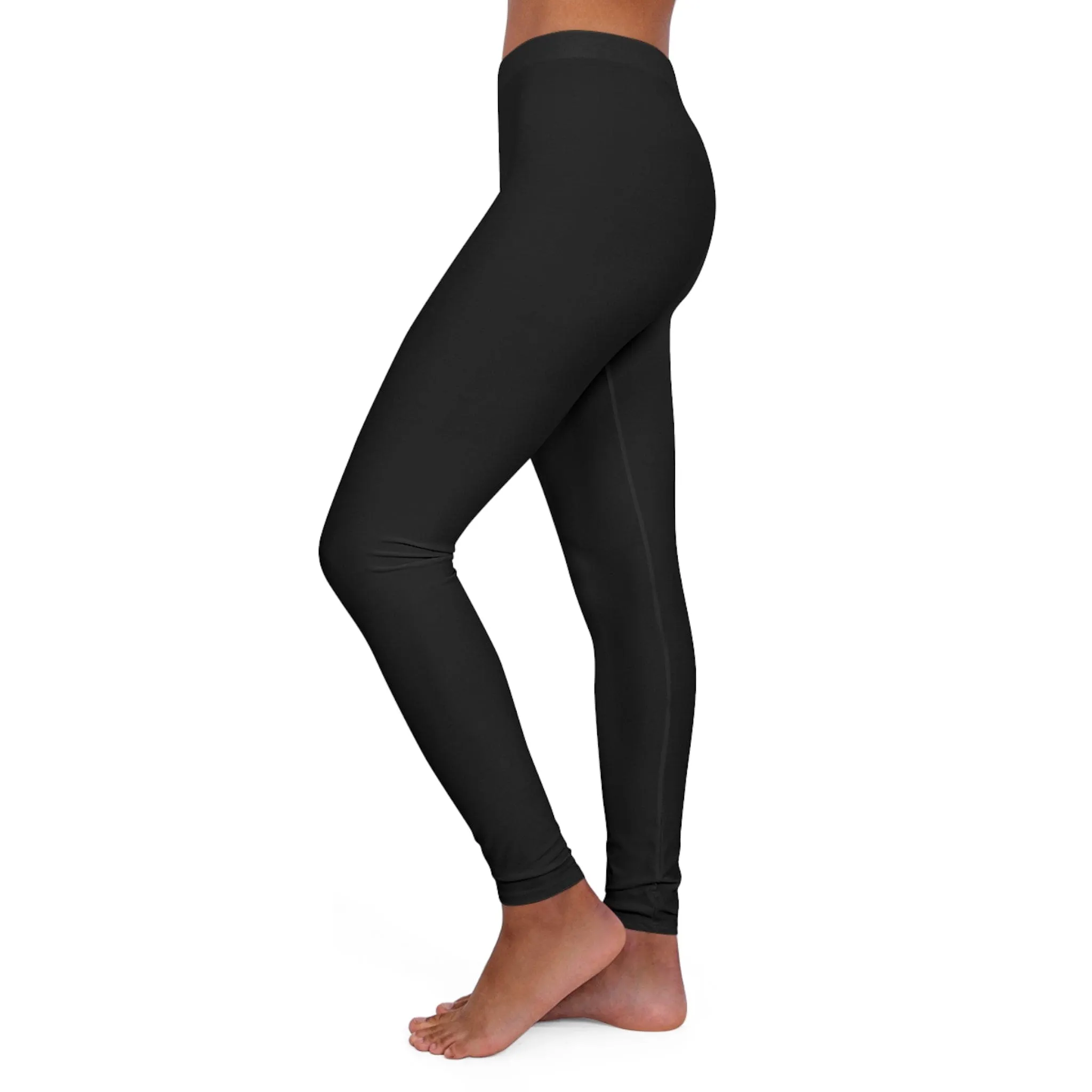 Womens Black Fitness Leggings - Say it Soul - Walking Testimony T-shirt - Christian - Religious - Faith-based - Inspirational Clothing
