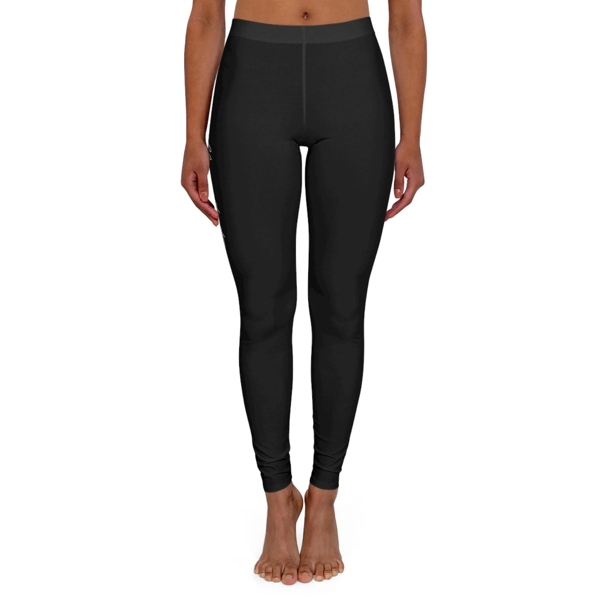 Womens Black Fitness Leggings - Say it Soul - Walking Testimony T-shirt - Christian - Religious - Faith-based - Inspirational Clothing
